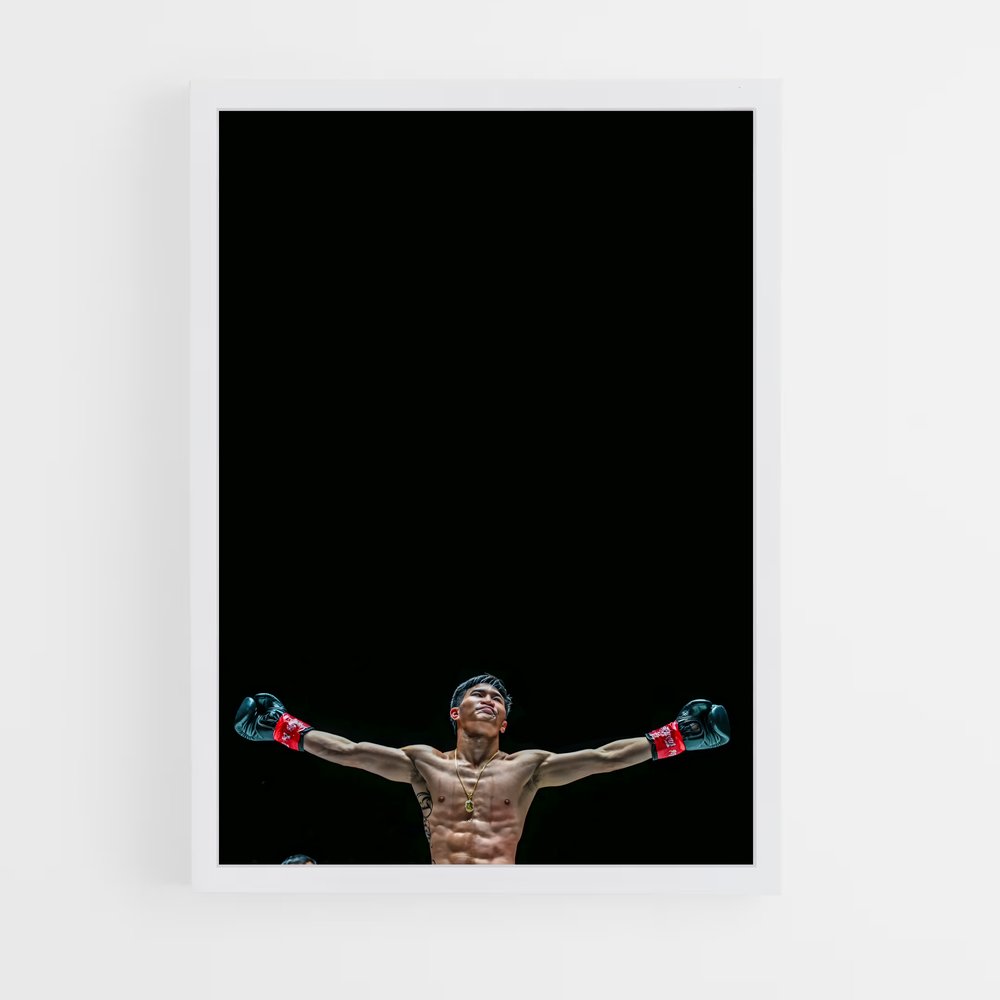 Poster Le Combat Élevé – affiche Muay Thai (vue 3)